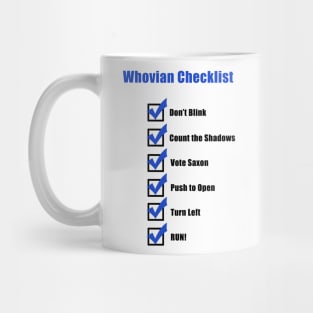 Whovian Checklist Mug